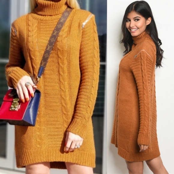 Sweaters - New ❄❄ Camel Sweater Dress